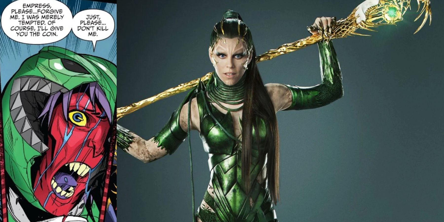 Loriyan And Rita Repulsa As Green Power Rangers
