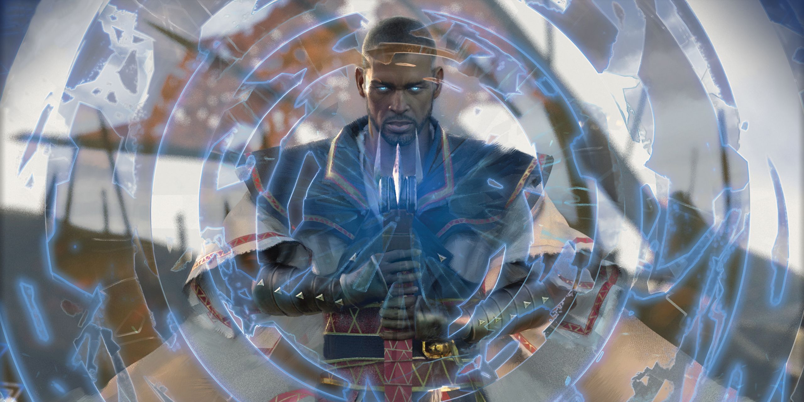 Teferi as featured in Core Set 2021.