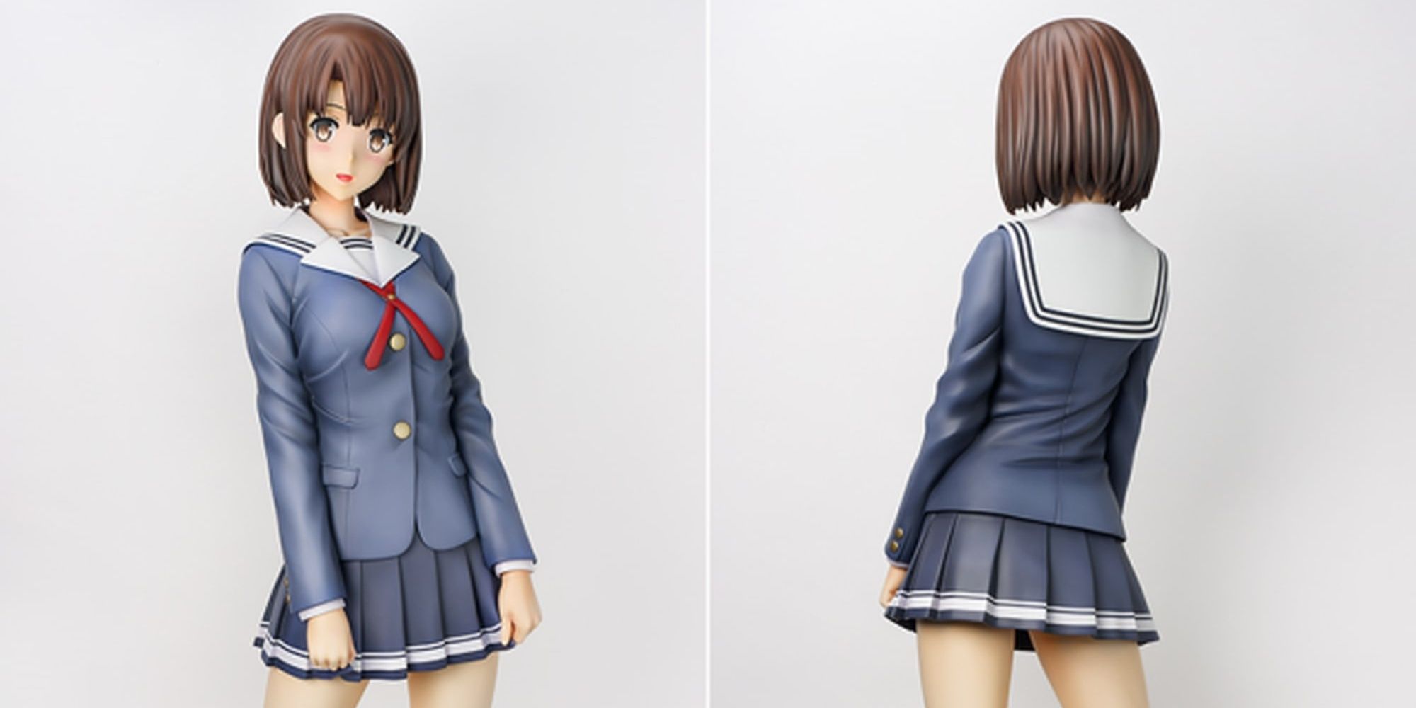 Image shows the life-sized Megumi Kato figure from Saekano: How to Raise a Boring Girlfriend