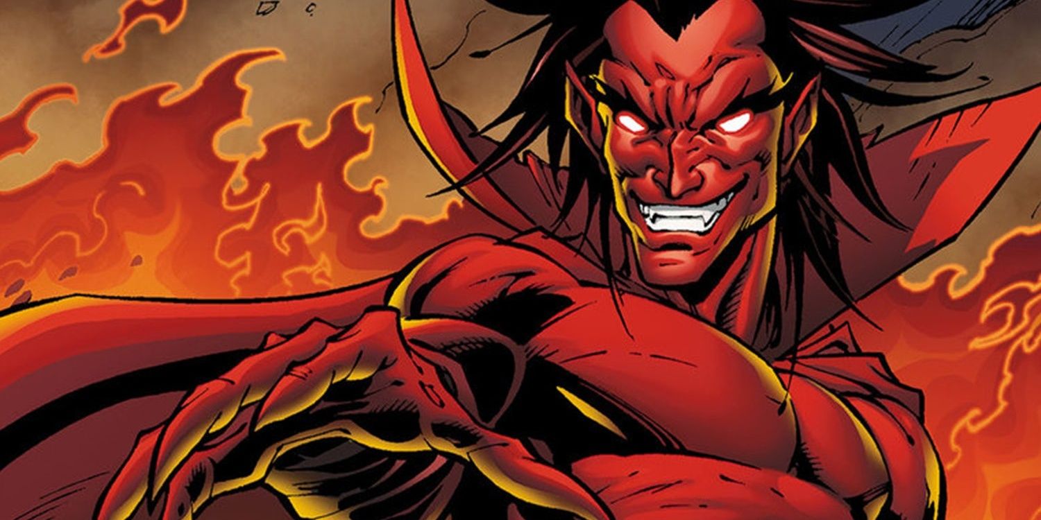 Mephisto smiling in Marvel's Hell