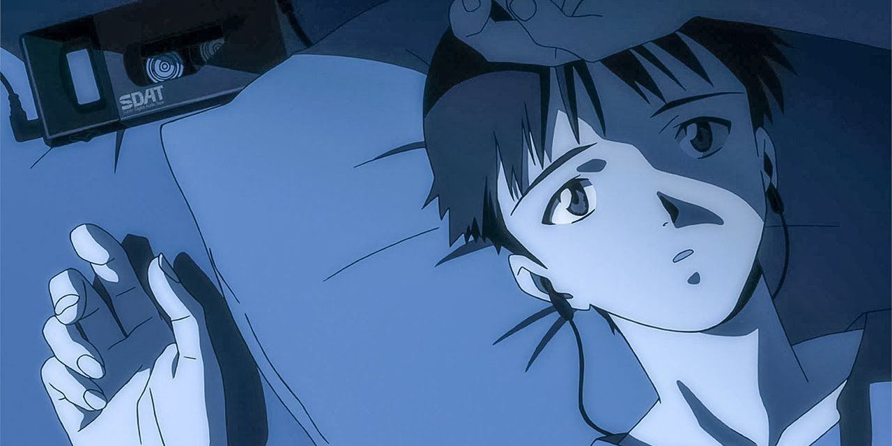 Neon Genesis Evangelion Shinji Bed Walkman Depressed