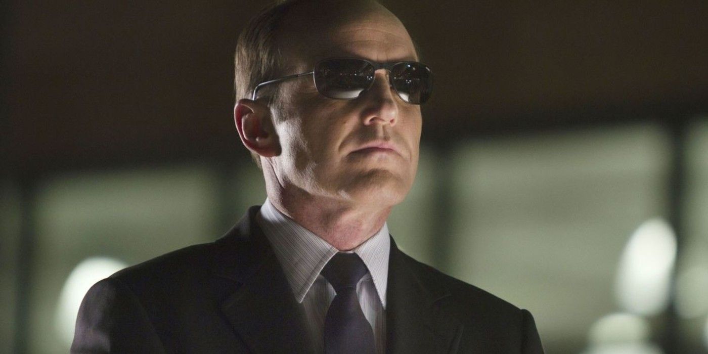 Agent Phil Coulson looks cool in sunglasses in the MCU