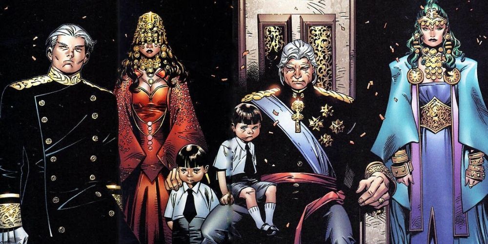 Quicksilver and his family in the House of M reality