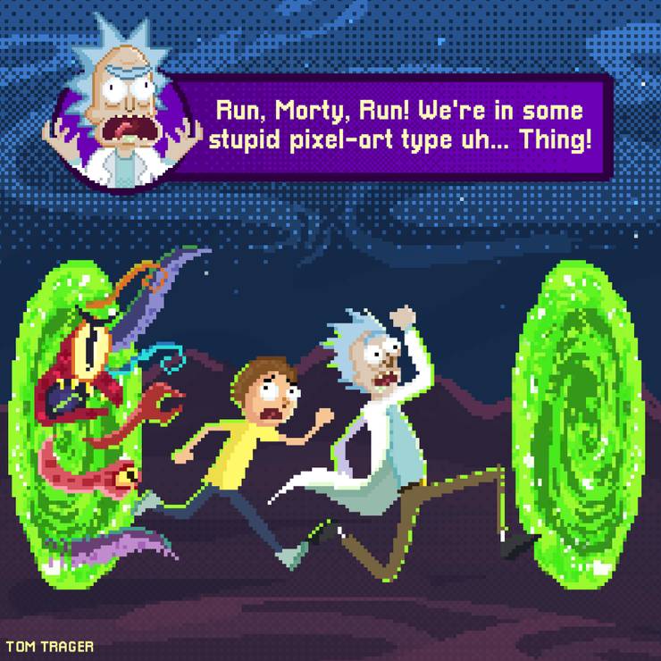 10 Pieces Of Rick And Morty Pixel Fan Art We Absolutely Adore
