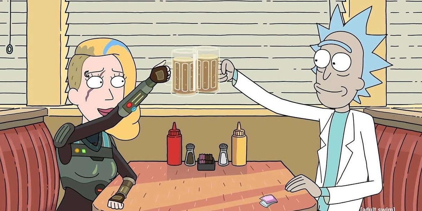 Rick And Space Beth Drinking