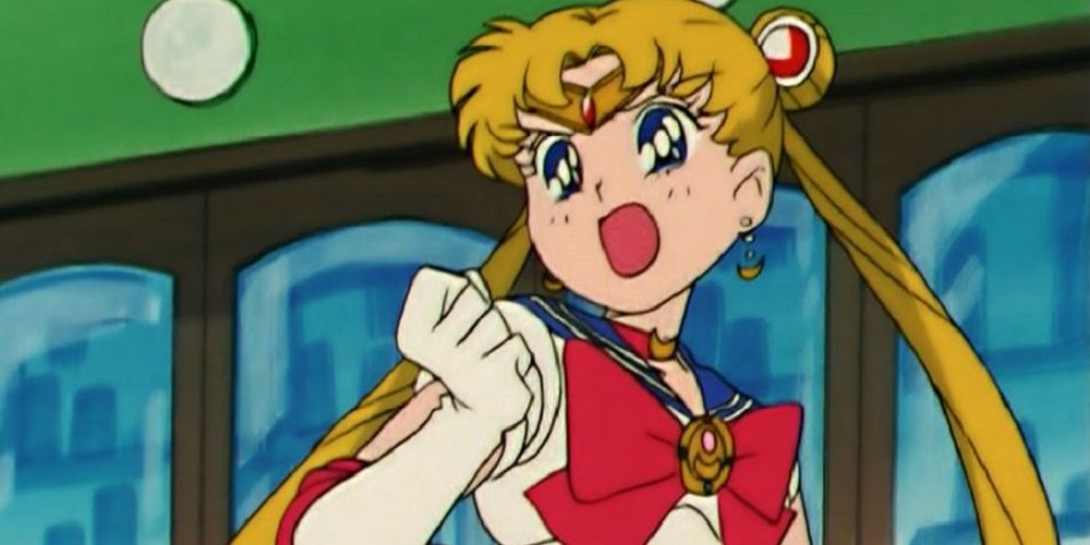 sailor moon speaking with passion