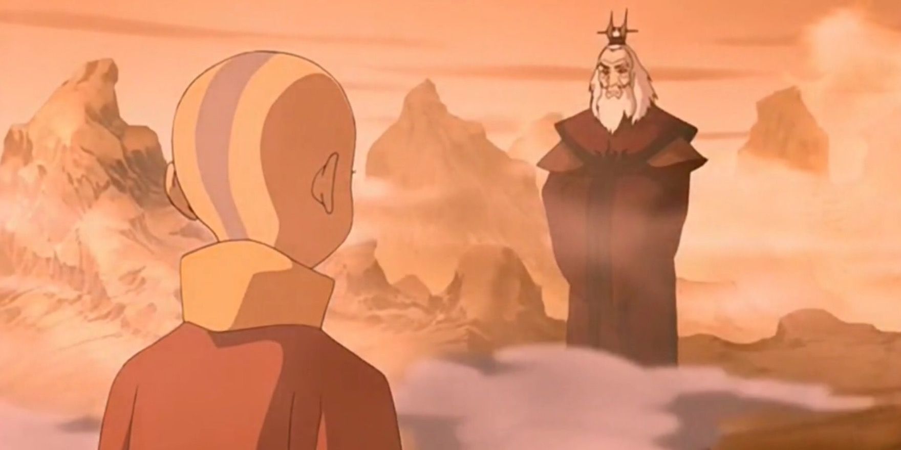 Avatar Roku and Aang from The Winter Solstice Part 2 in Avatar The Last Airbender
