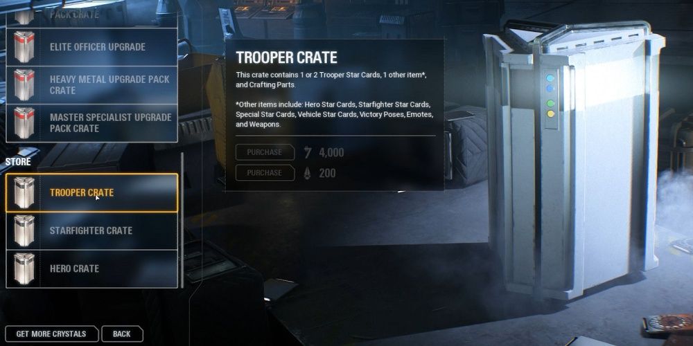 Star Wars Battlefront II Loot Boxes Crates