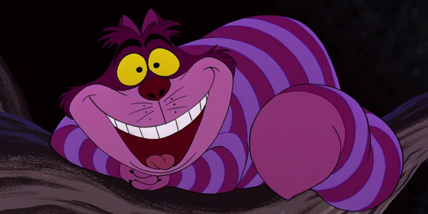 The Cheshire Cat laying down from Alice in Wonderland.