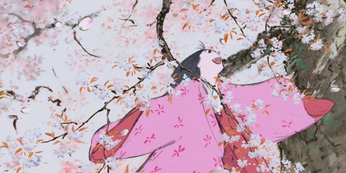An image from The Tale of the Princess Kaguya.
