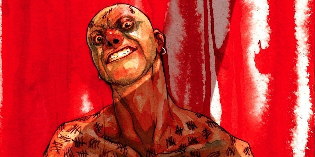 Victor Zsasz intimidating stare down