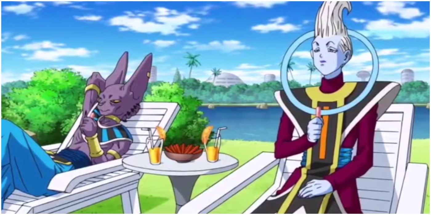 Whis and Beerus Relaxing