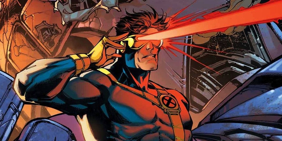 Cyclops firing his optic blasts