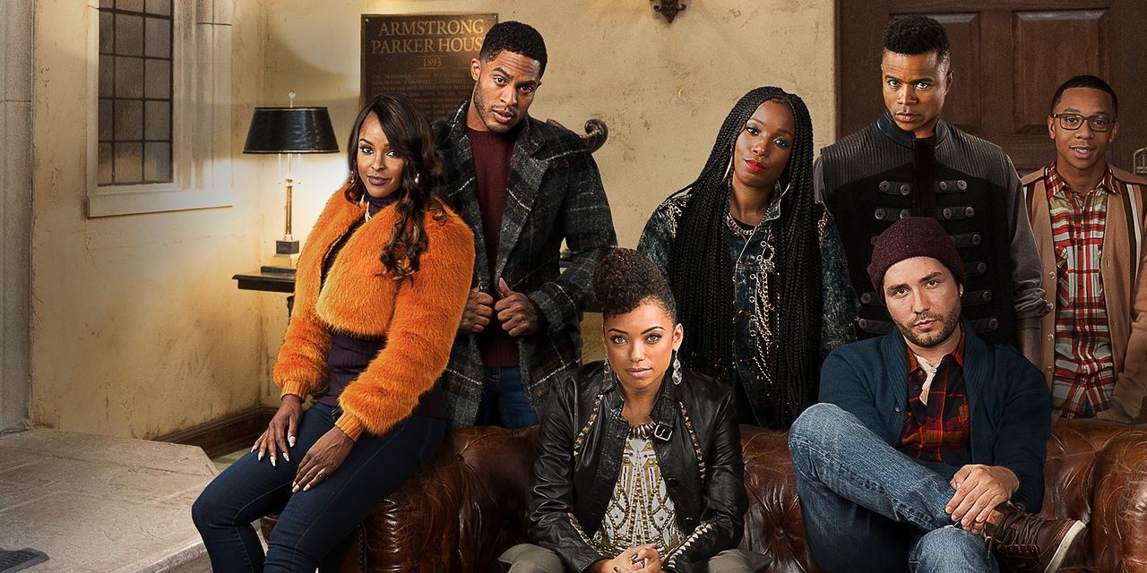 The cast of Dear White People stand together