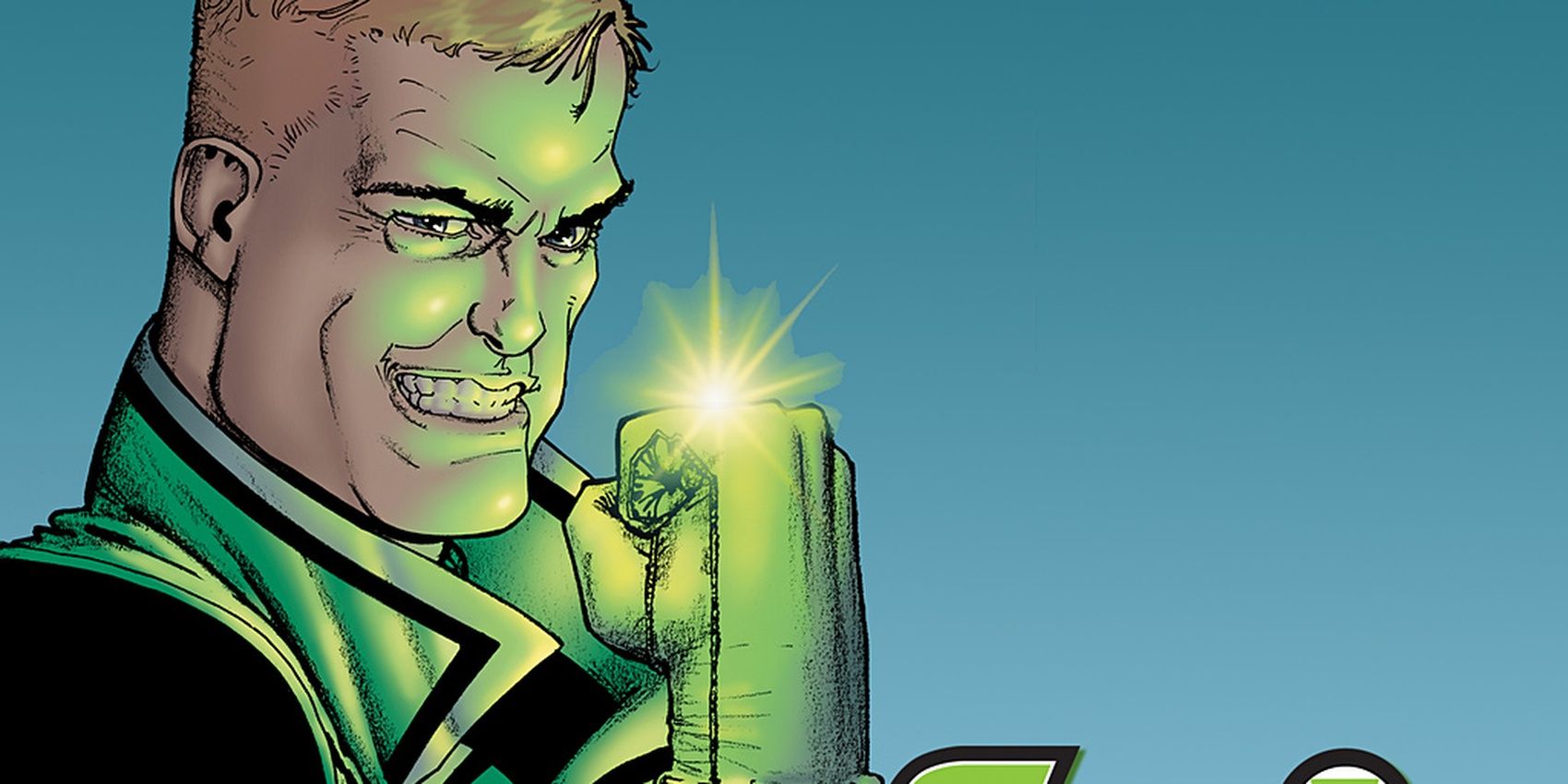 Guy smiles with his Green Lantern power ring