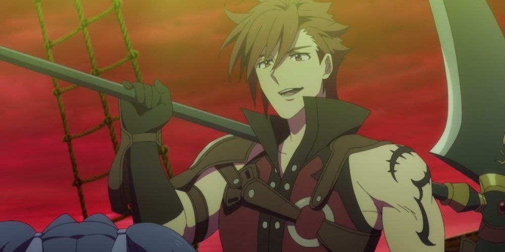  L'Arc Berg shows off his Sickle in Rising Of The Sword Hero Anime