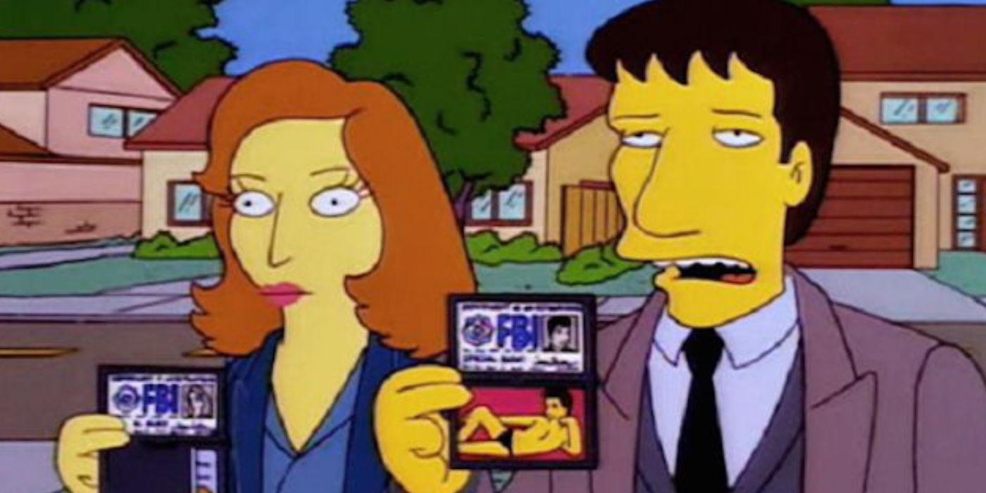 mulder and Scully the Simpsons