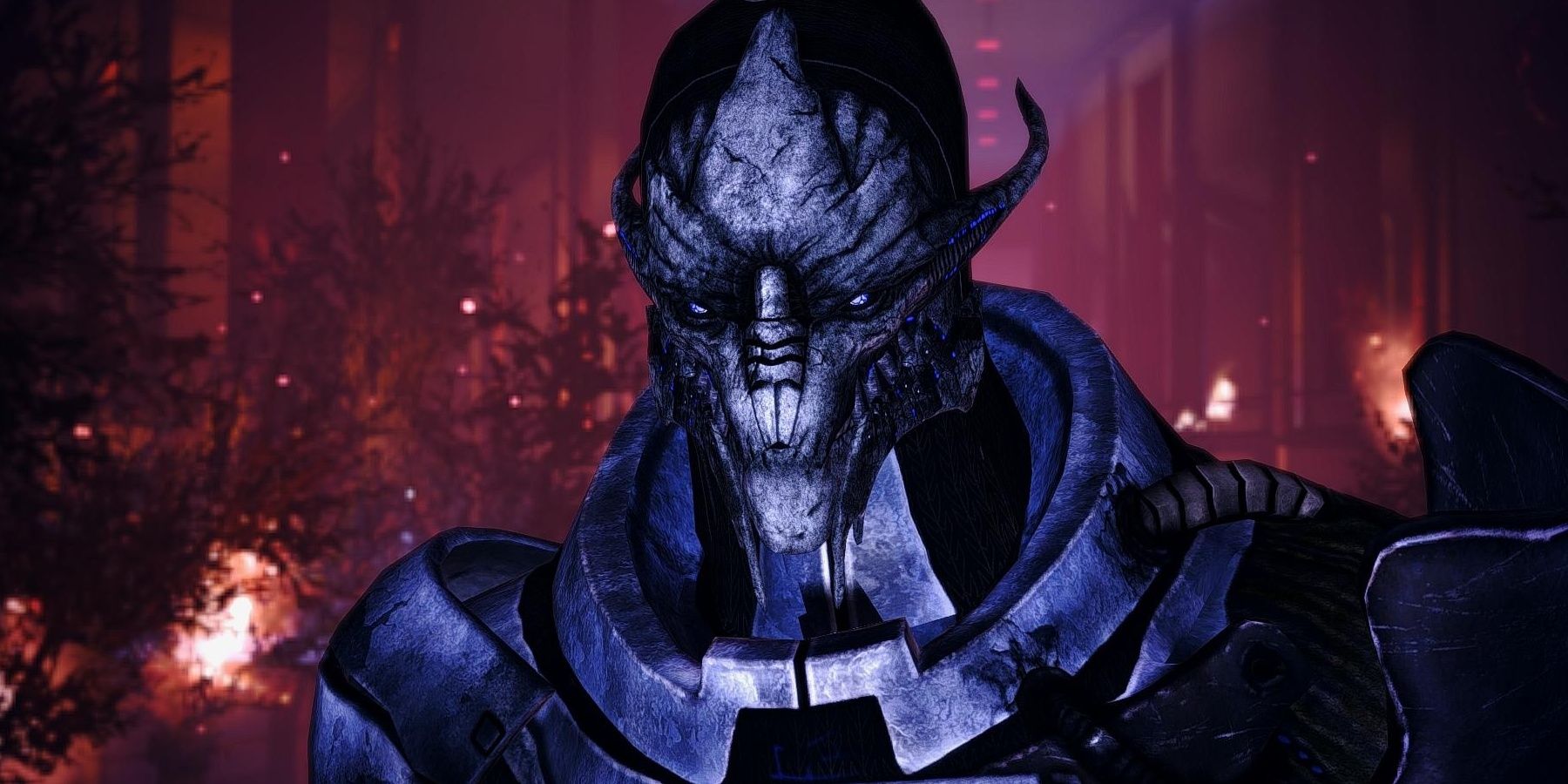 Saren talking to Shepard on the Citadel in Mass Effect