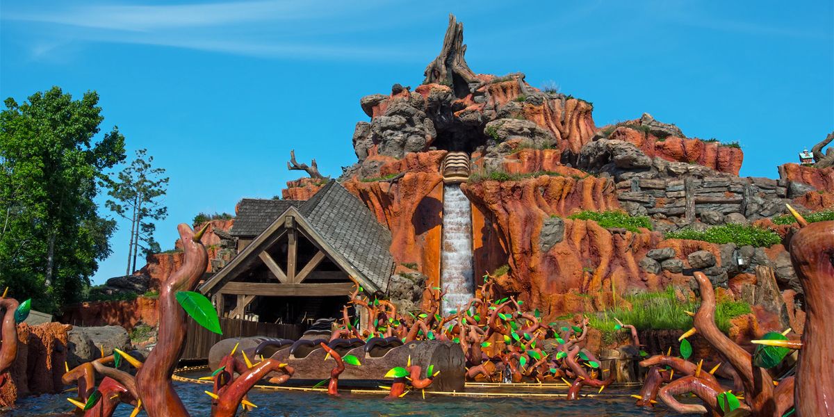 A still of Disney World's Splash Mountain ride