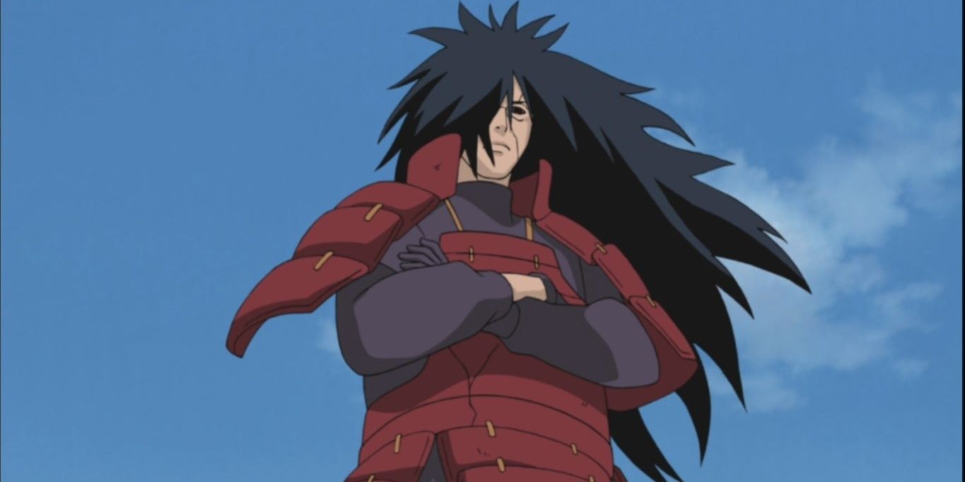 Madara Uchiha in the Fourth Shinobi War in Naruto.