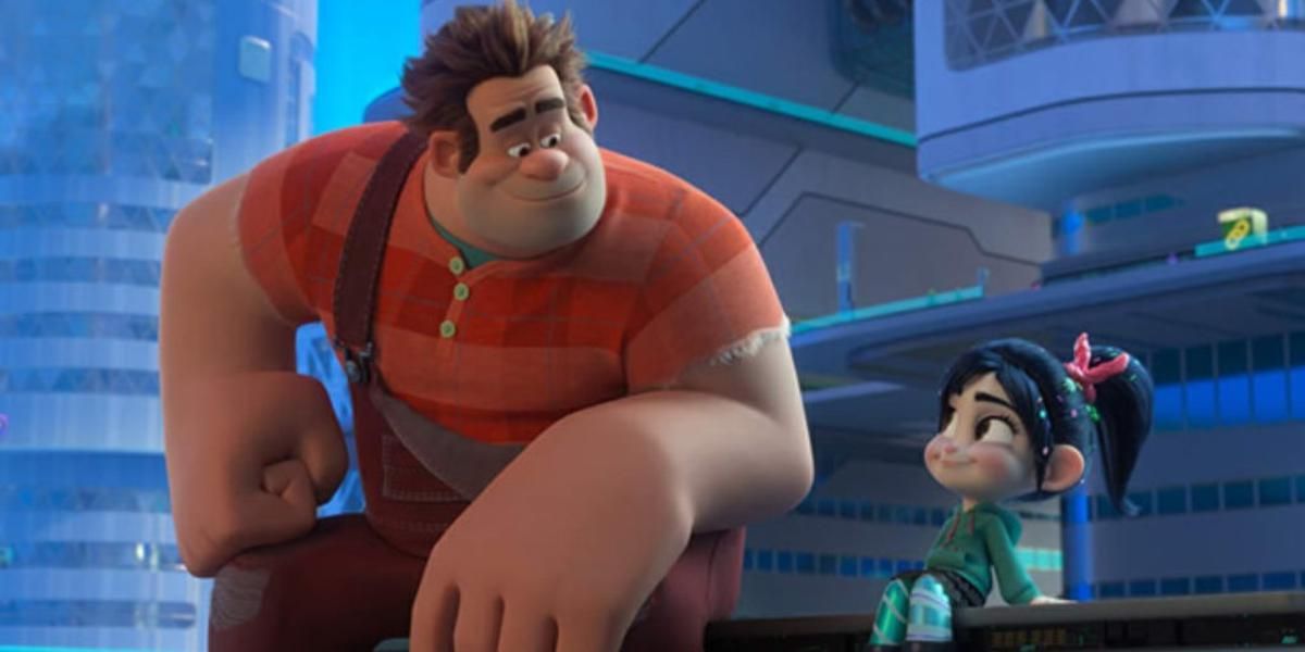 Ralph and Vanellope bonding in Wreck it ralph