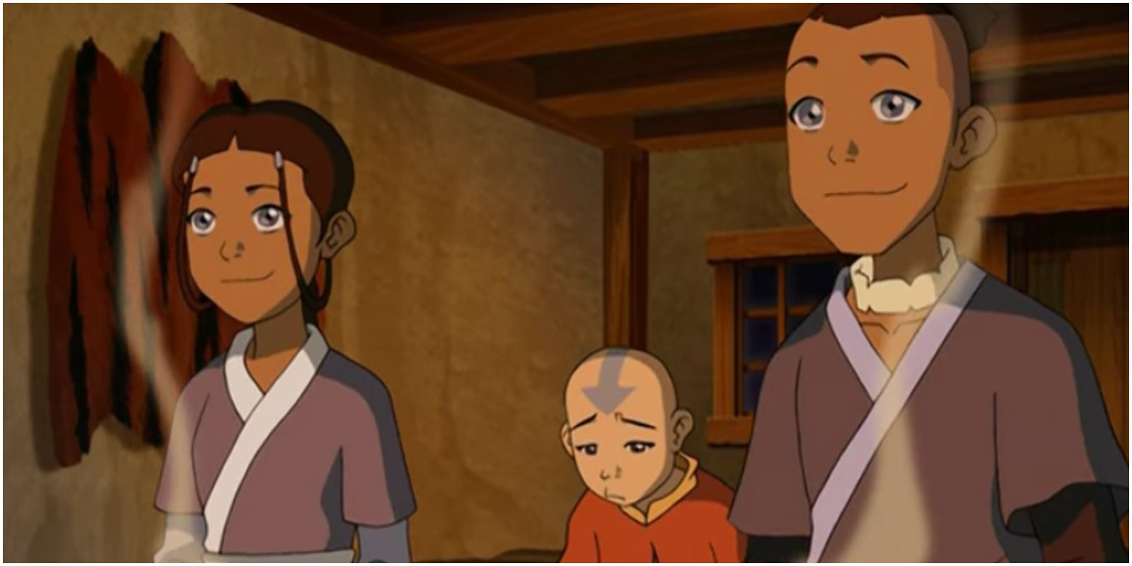 Aang is afraid Katara and Sokka will leave with Bato