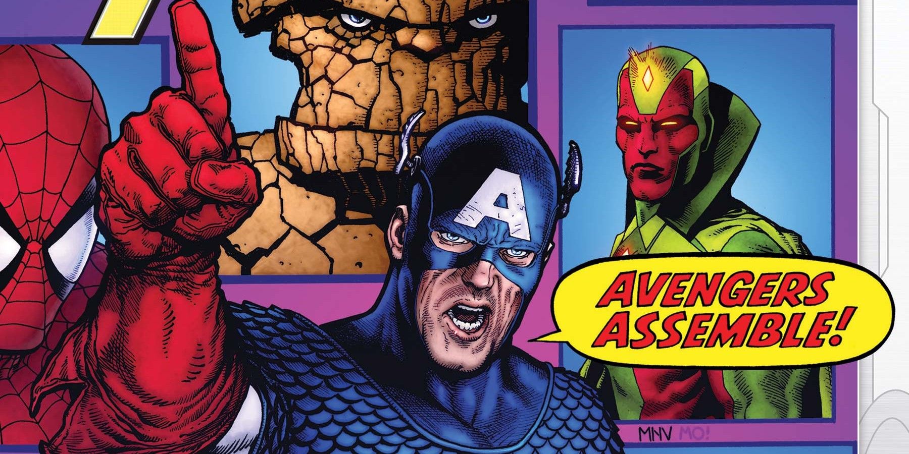 Cap saying Avengers Assemble