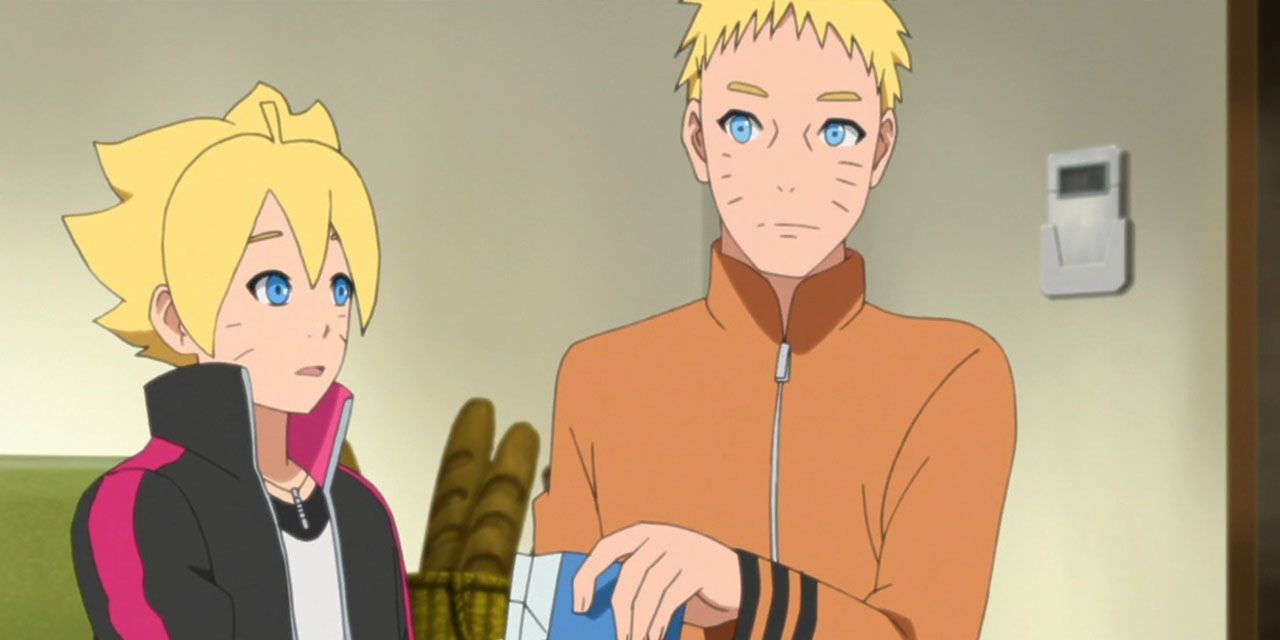 Naruto and Boruto at home