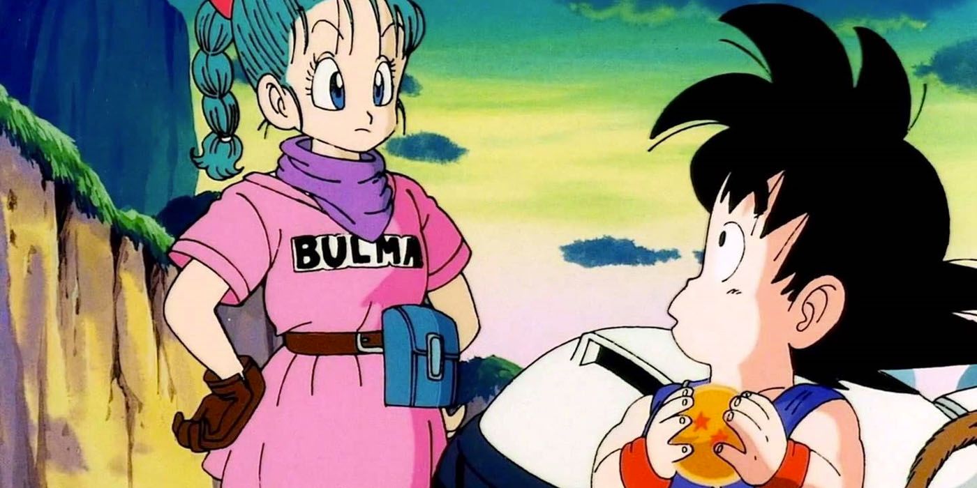 Anime Bulma and Goku