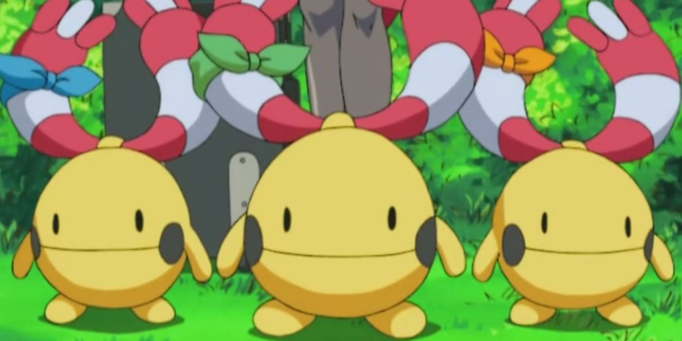 Three Chingling in the Pokémon anime.
