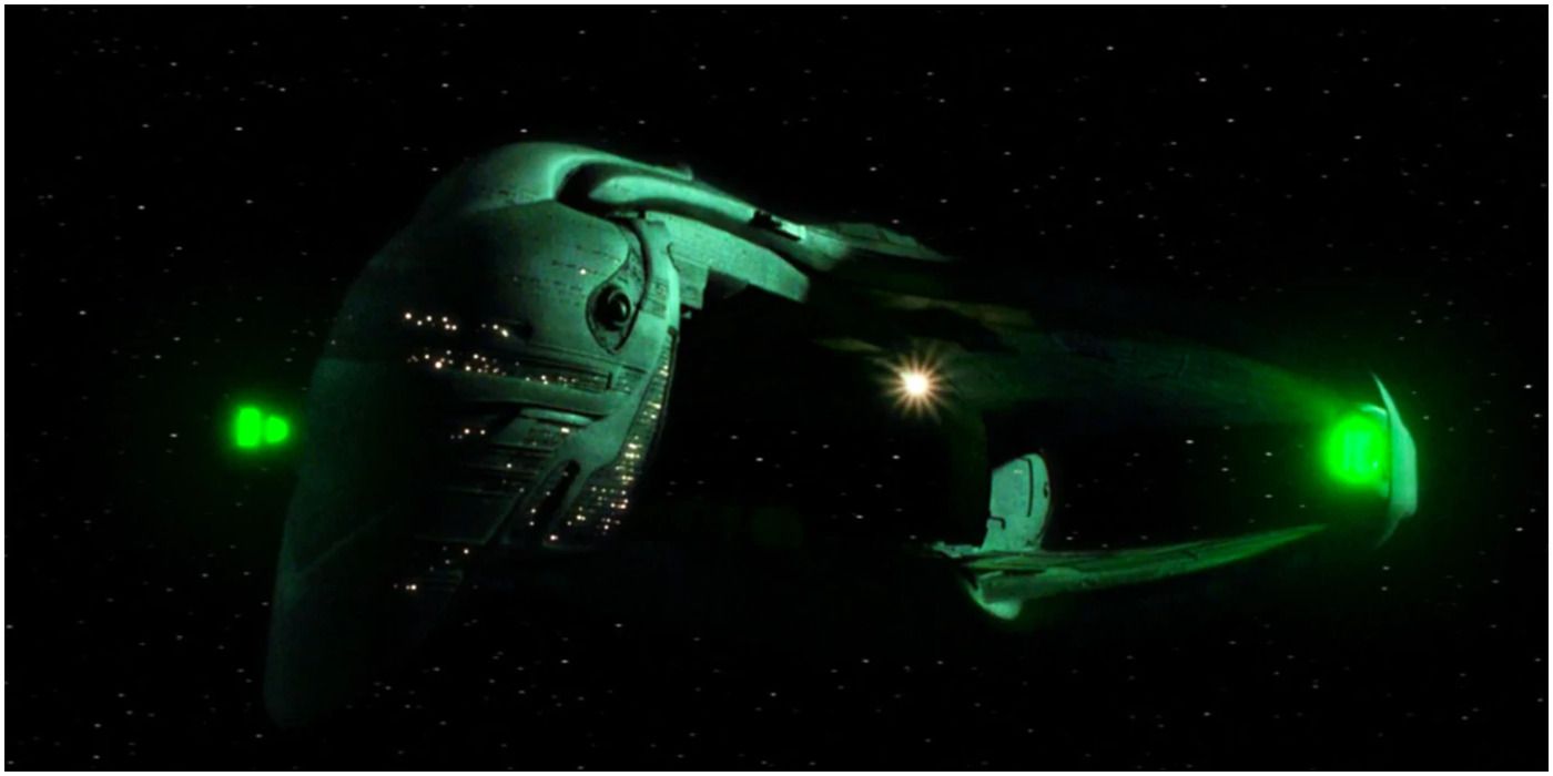 The D'Deridex-class Romulan Warbird from Star Trek