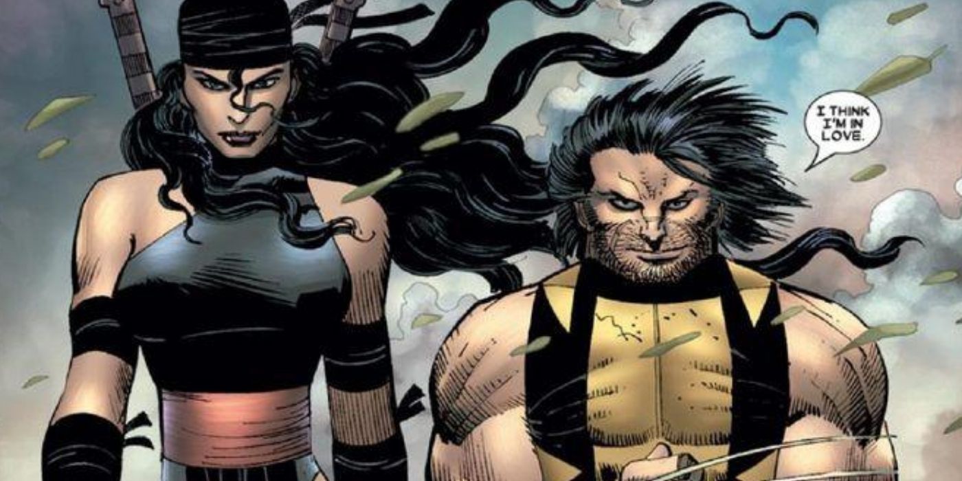 Elektra and Wolverine ready to fight