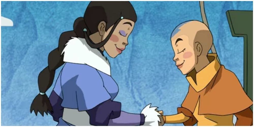 Katara and Aang's actress and actor in the recap play in Avatar: The Last Airbender.