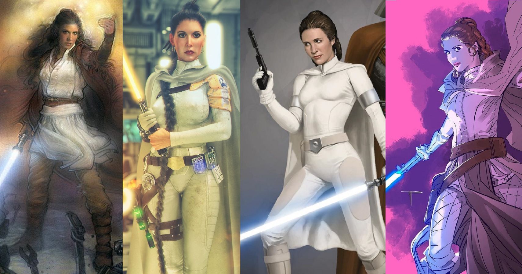 død grundigt løst 10 Beautiful Fan Art Pieces Of Leia As A Jedi