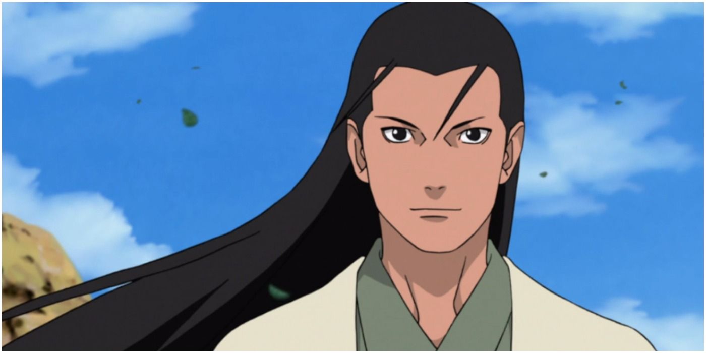 Hashirama Senju with his hair flowing in the wind