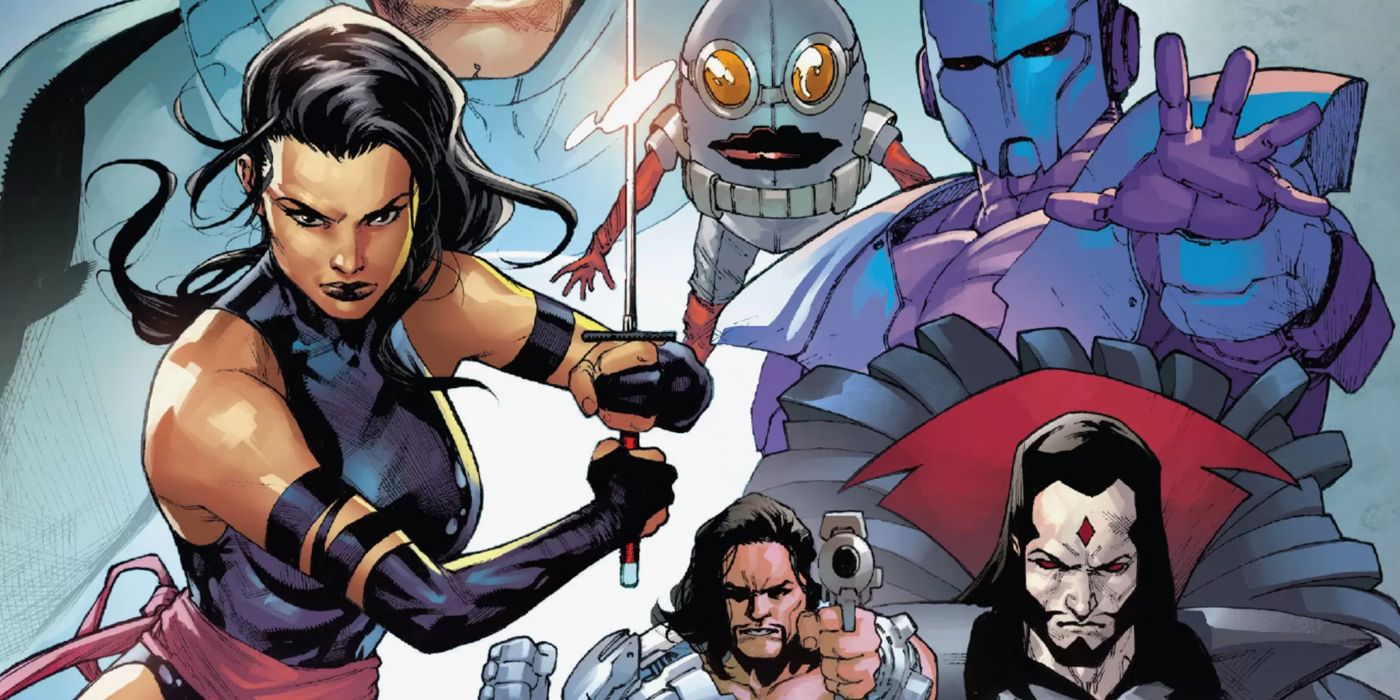 Stephen Segovia's Hellions #1 cover includes Psylocke, Mister Sinister and Greycrow