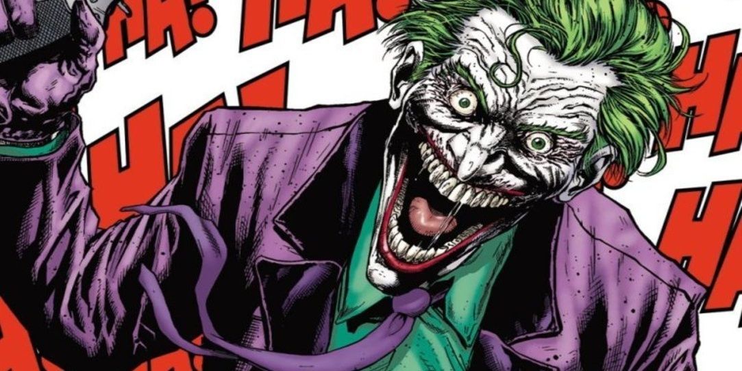 The Joker laughing