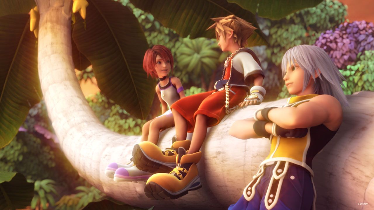 Riku, Sora and Kairi in Kingdom Hearts II