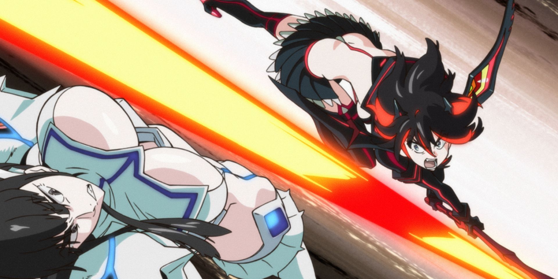 Ryuko's Showdown Slash in Kill La Kill.