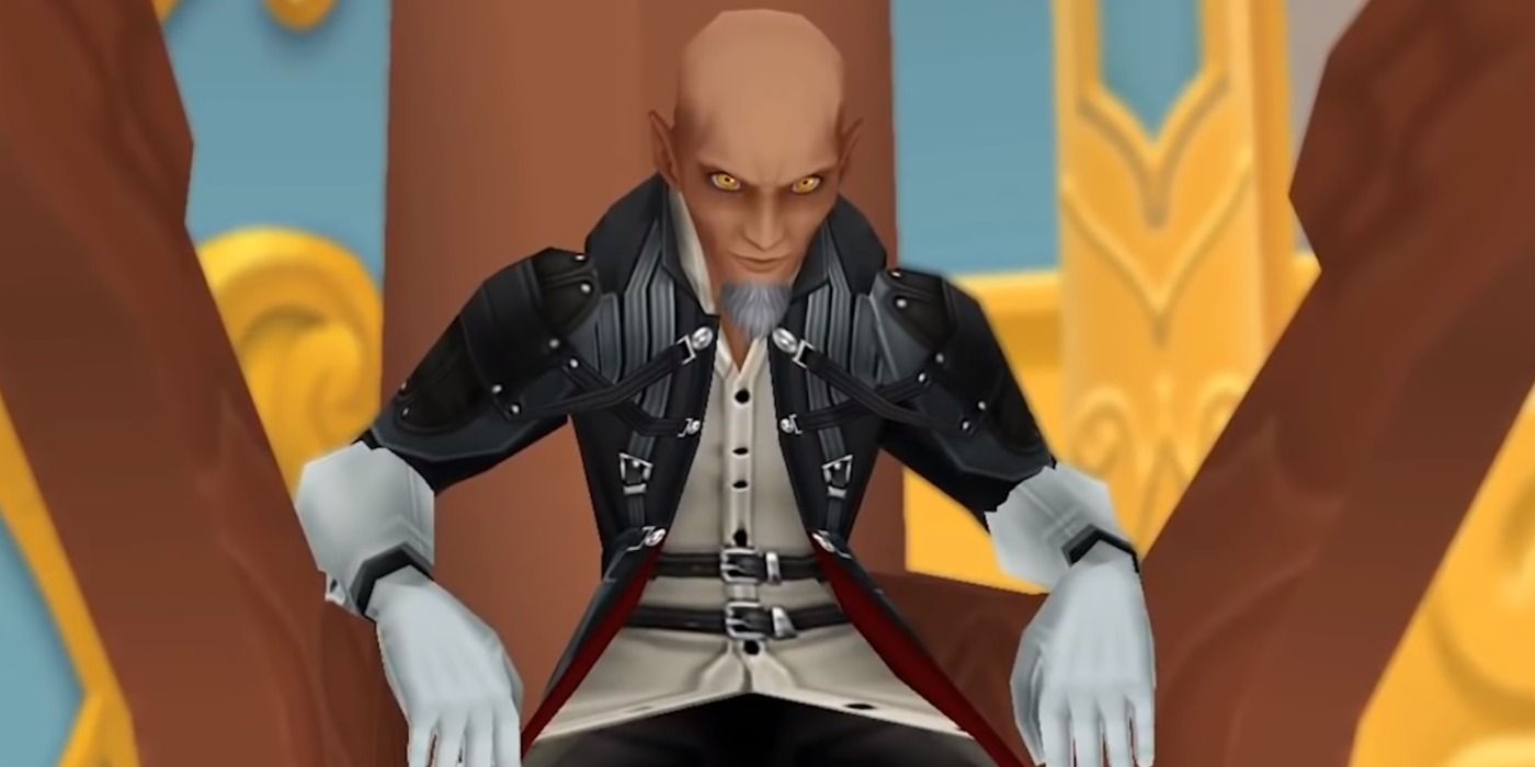 Xehanort Sitting on Throne in Kingdom Hearts