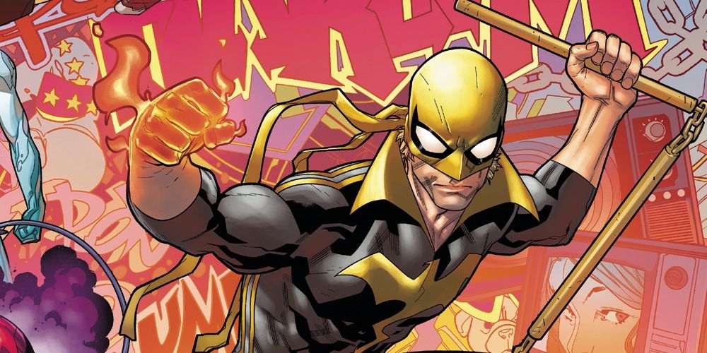 Iron Fist wielding nunchucks in Marvel Comics