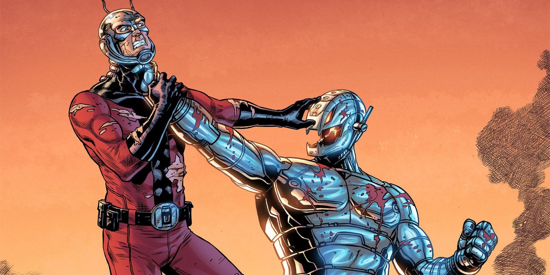Marvel Ultron Strangles Ant-Man