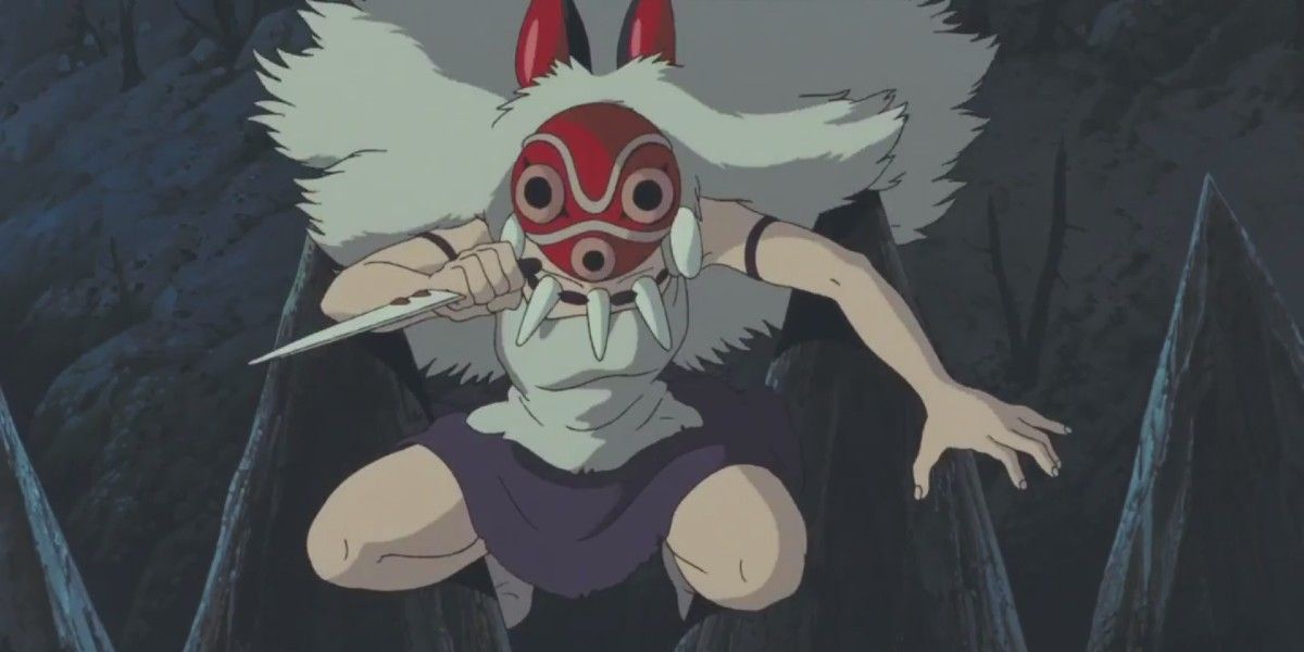 This is San wearing a mask and protecting the forest.