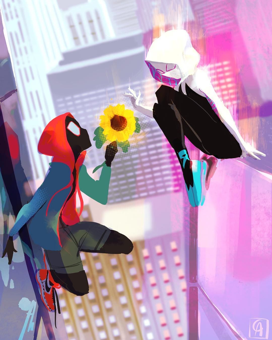 Spider-Man: 10 Spider-Gwen & Miles Morales Fan Art Pictures We Love