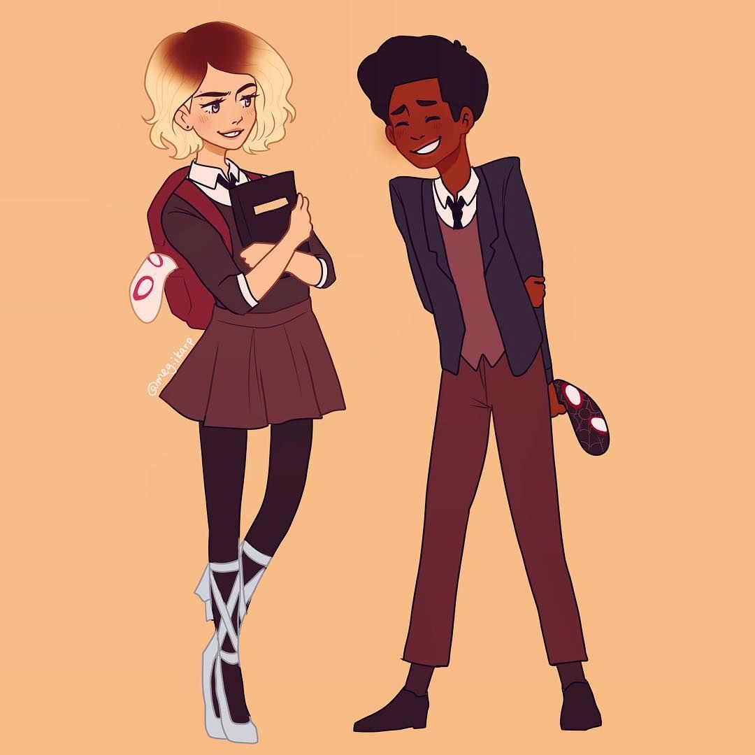 Spider-Man: 10 Spider-Gwen & Miles Morales Fan Art Pictures We Love