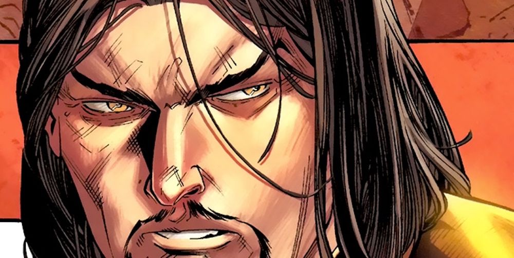 Mordru glances to the side with a menacing gaze in DC Comics