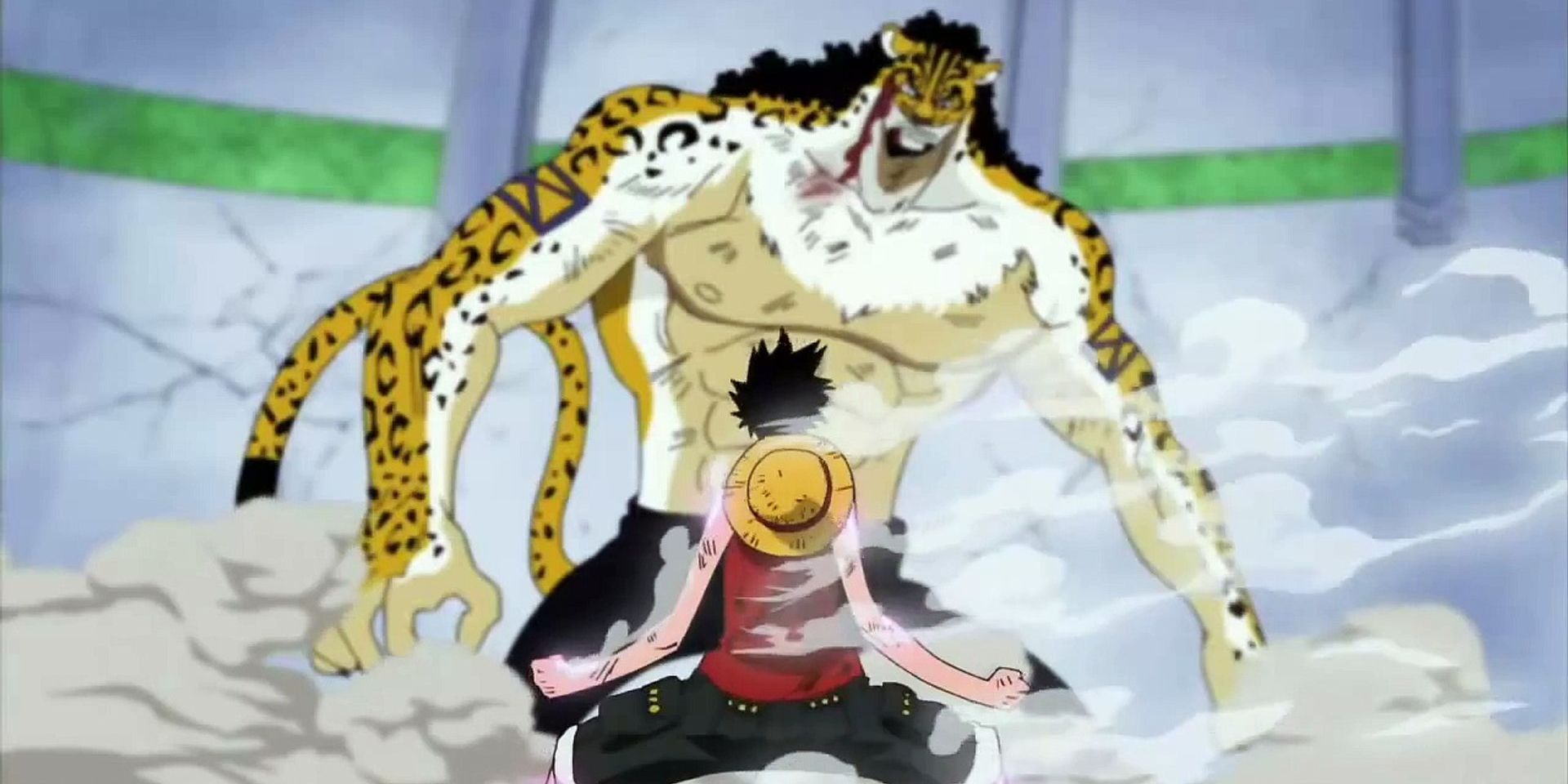 One Piece Luffy Fighting Lucci