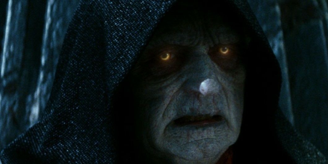 Darth Sidious with red eyes