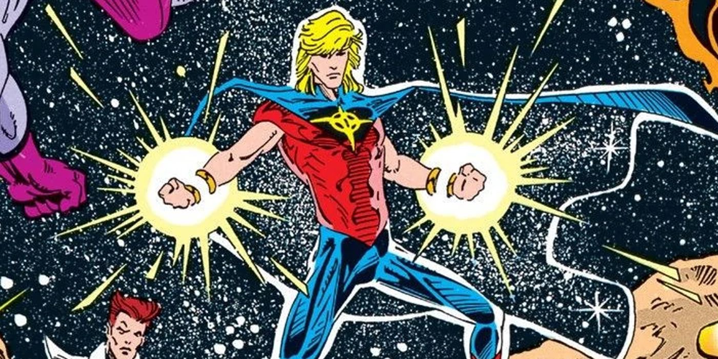 Quasar powers up in space and gets ready for battle