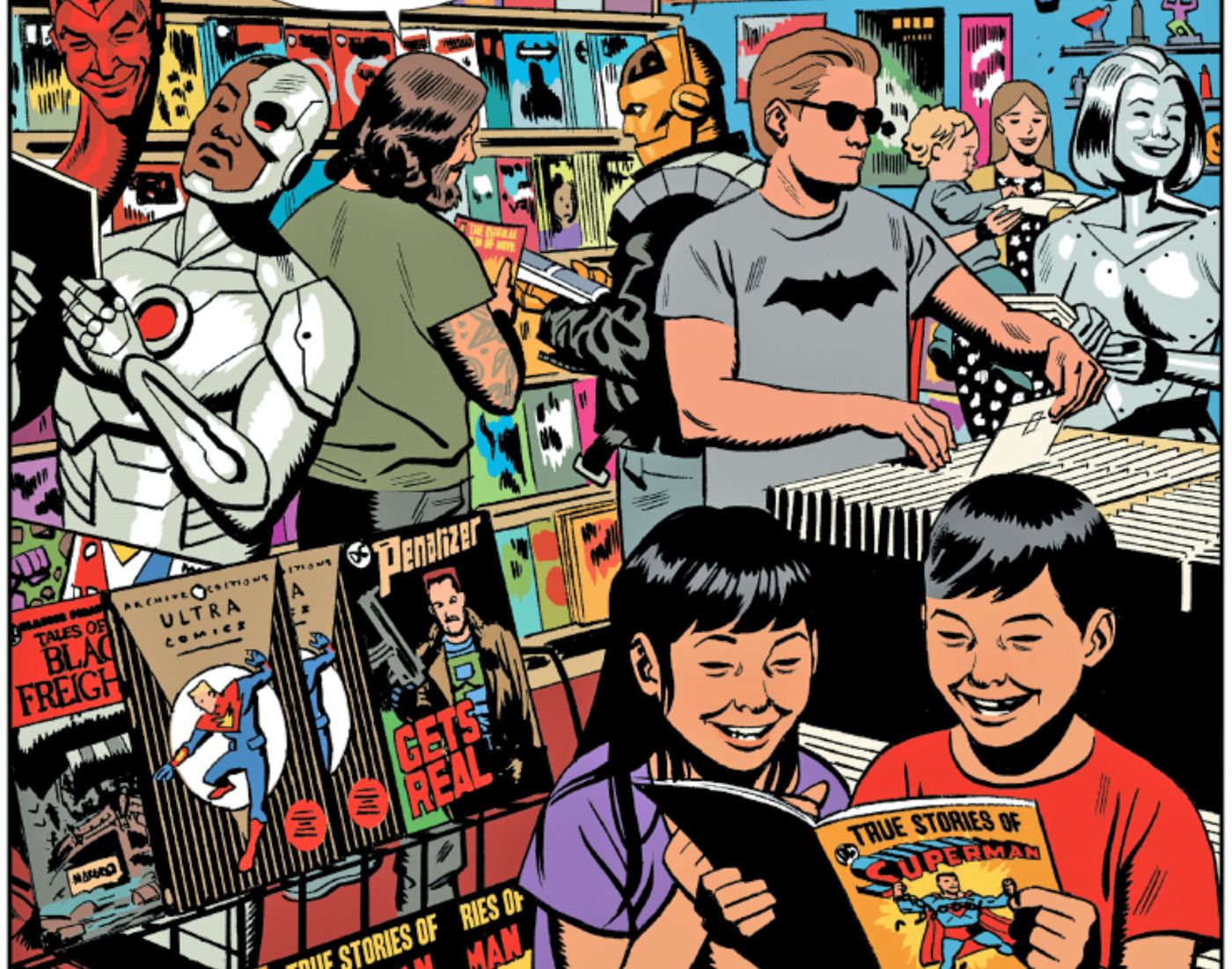 Robotman Comic Book Store